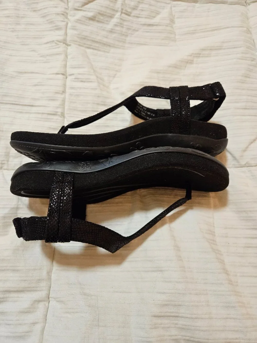 Aetrex Jane Black sandals suze 7.5 -8
